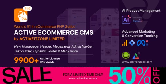 Active eCommerce CMS Nulled Script