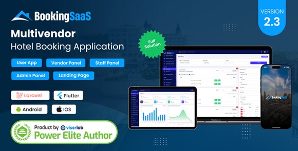 BookingSaaS Complete MultiVendor Hotel Booking Application SAAS