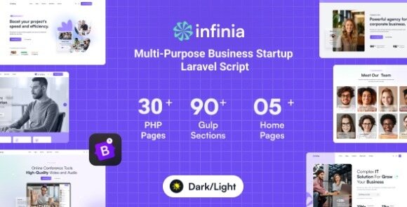 Infinia Multipurpose Business Consulting Startup Laravel Script