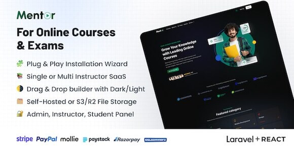 Mentor LMS Learning Management System Script