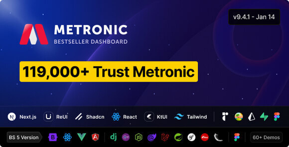 Metronic Admin Dashboard HTML Template