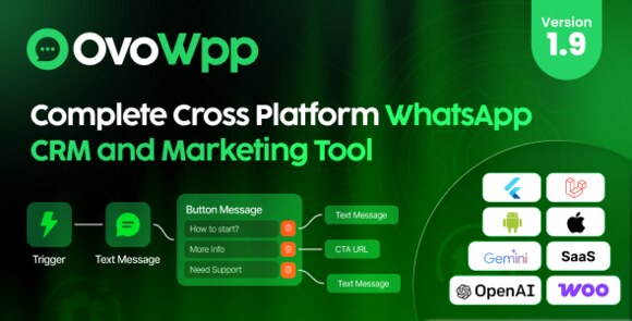 OvoWpp Complete Cross Platform WhatsApp CRM and Marketing Tool