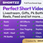 Shortzz Tiktok Clone Short Video App Live streaming Feed Story Flutter Laravel